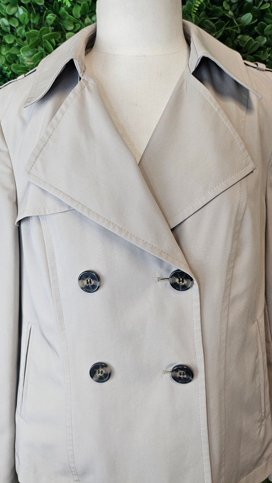 M&S Neutral Cropped Trench Coat (14)