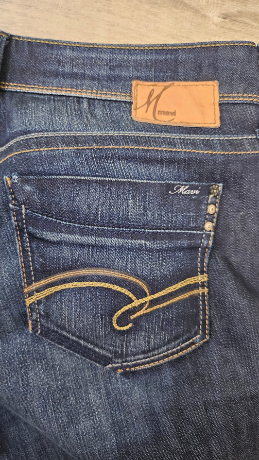 Mavi Washed Ink Blue Mid Rise Skinny Jean (10)