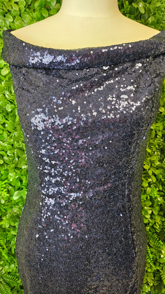 Club L Blue Sequin Midi Dress (14)
