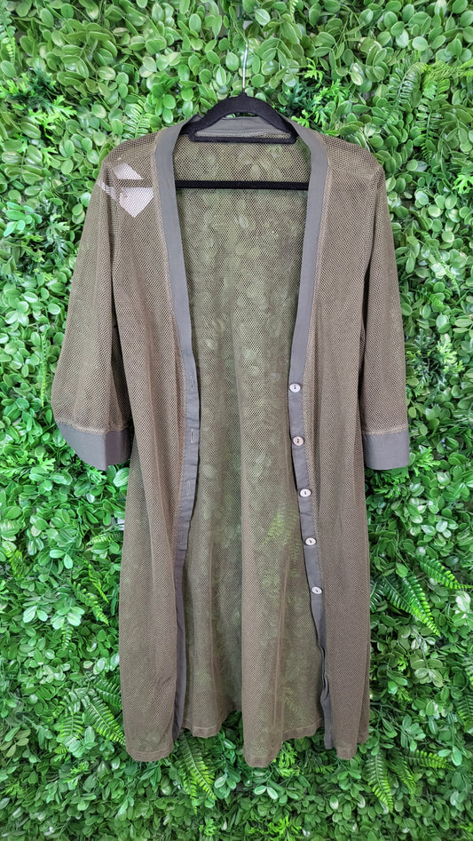 Unknown Khaki Mesh Longline Jacket (10-12)