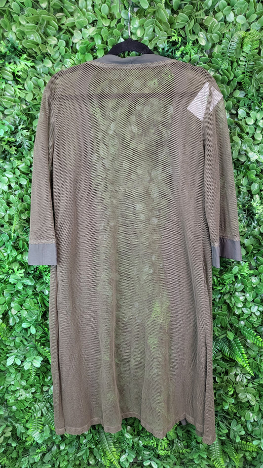 Unknown Khaki Mesh Longline Jacket (10-12)