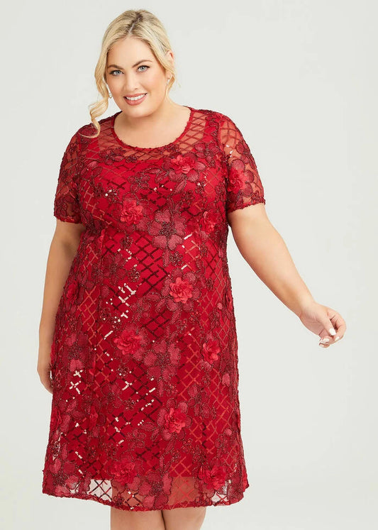 TS by Taking Shape Red Cocktail Dress (16)