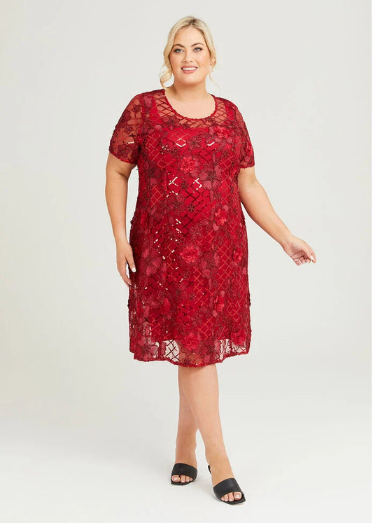 TS by Taking Shape Red Cocktail Dress (16)